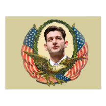 Romney Ryan Retro Post Card