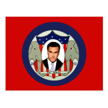 Romney Ryan Retro Post Card