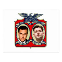 Romney Ryan Retro Post Cards
