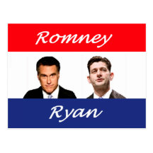 Romney Ryan Retro Post Cards