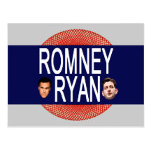 Romney Ryan Retro Postcard
