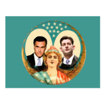 Romney Ryan Retro Postcards