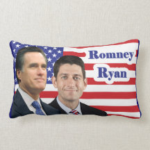 Romney-Ryan - U.S. Flag Pillow