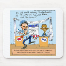 Romney Tries Zingers on Obama Funny Gifts & Cards Mousepads