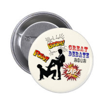 Romney vs. Obama Presidential Debate Pins