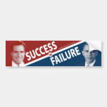 Romney Vs. Obama - Success Vs. Failure Bumper Stickers