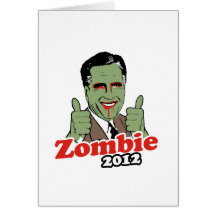 Romney Zombie 2012.png Greeting Card