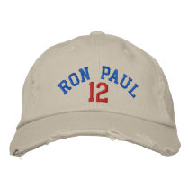 RON PAUL '12 Distressed Chino Twill Cap Baseball Cap