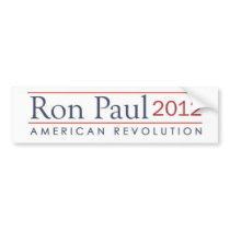 Ron Paul 2012 American Revolution Bumper Sticker