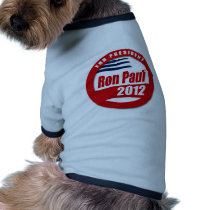 Ron Paul 2012 button Pet Clothes