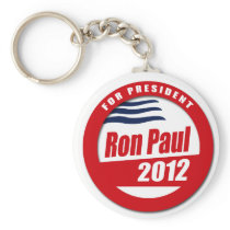 Ron Paul 2012 button Keychains