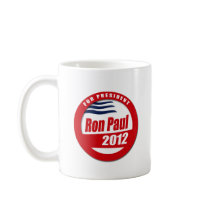 Ron Paul 2012 button Coffee Mugs
