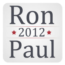 Ron Paul 2012 Campaign Square Sticker