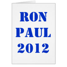 RON PAUL 2012 CARD