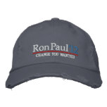 Ron Paul 2012 Customisable Embroidered Hats embroidered hats