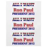 Ron Paul 2012 flyers