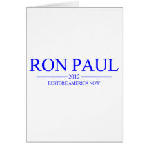Ron Paul 2012 Greeting Card