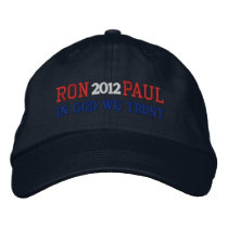 RON PAUL 2012 IN GOD WE TRUST Ladies Cap Embroidered Baseball Caps