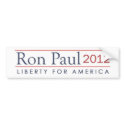 Ron Paul 2012  Liberty for America Big bumper stickers
