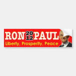 Ron Paul 2012 - Liberty, Prosperity, Peace bumper stickers