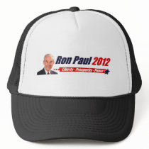 Ron Paul 2012: Liberty, Prosperity, Peace Mesh Hat