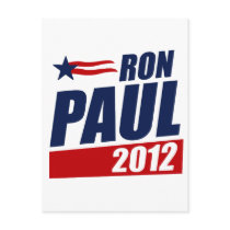RON PAUL 2012 POSTCARD