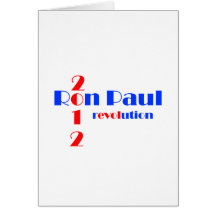 Ron Paul 2012 Revolution Card