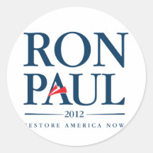 Ron Paul 2012 Round Sticker