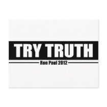 Ron Paul 2012: Try Truth Postcards