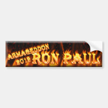 Ron Paul Armageddon 2012 Bumper Sticker