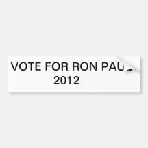 RON PAUL BUMPER STICKER