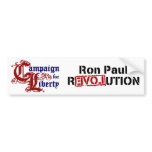 Ron Paul Campaign For Liberty Revolution bumper stickers