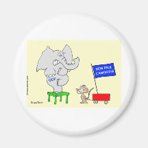 Ron Paul campaign scares Republicans. Refrigerator Magnet