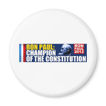Ron Paul: Champion of the Constitution Refrigerator Magnet