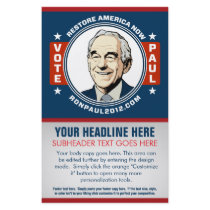 Ron Paul Customisable Flyer