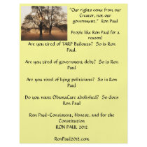Ron Paul flyer