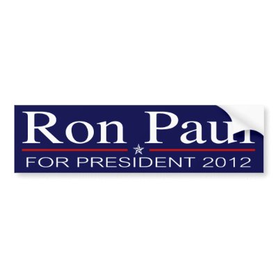 Ron Paul for President 2012 Bumper Stickers by libertyoutfitters