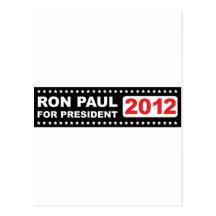 Ron PAul for President 2012 Postcards