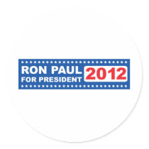 Ron Paul for President 2012 Round Sticker