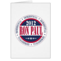 Ron Paul for President Card