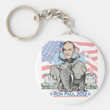 Ron Paul GOP Mascot 2012 Keychain