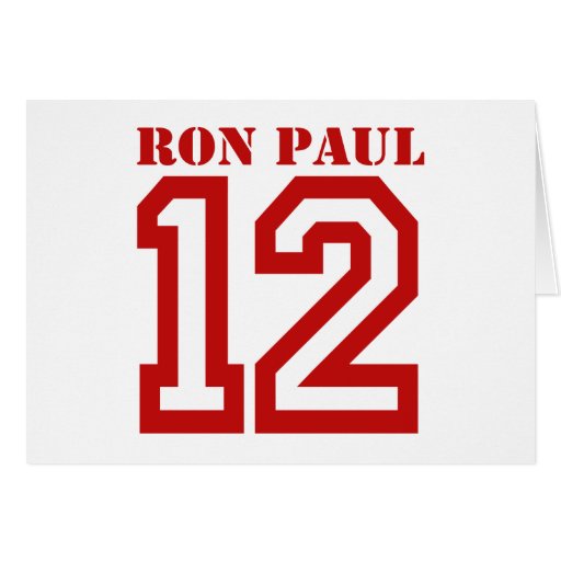 RON PAUL IN '12 GREETING CARD