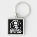 Ron Paul Is My Homeboy Keychains