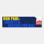 Ron Paul: Liberty & Justice for All bumper stickers