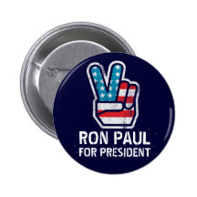 Ron Paul Peace Button