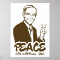 Ron Paul Peace Customizable Poster posters