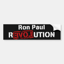 Ron Paul Revolution Bumper Sticker for President