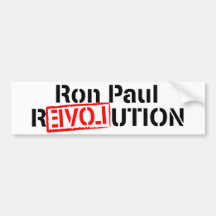Ron Paul Revolution Continues Bumper Stickers