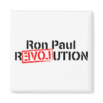 Ron Paul Revolution Continues Fridge Magnet