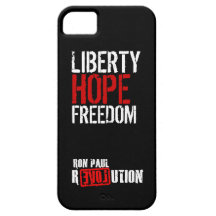 Ron Paul Revolution - Liberty, Hope, Freedom iPhone 5 Cover